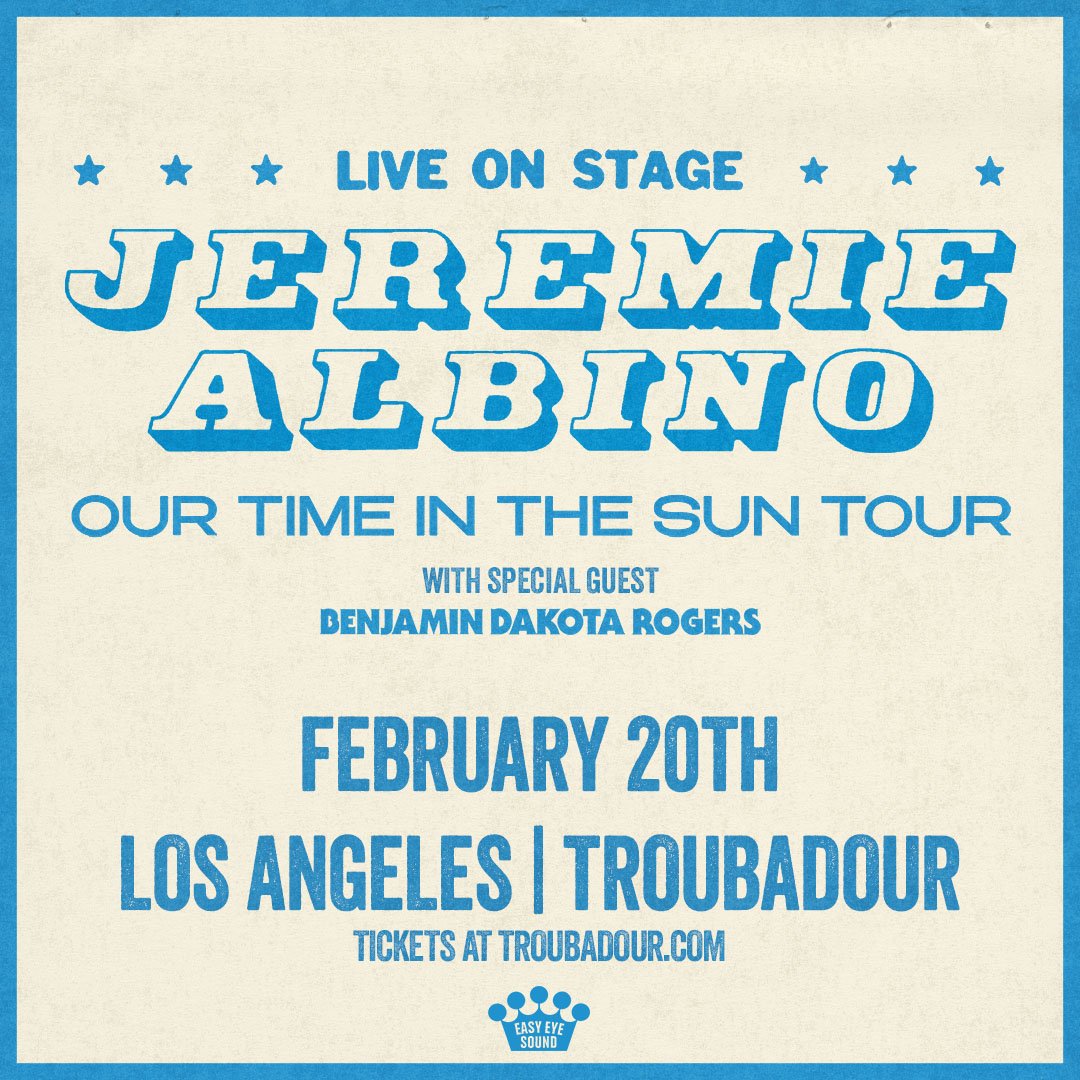 Jeremy Albino at Troubadour on Thursday, February 20, 2025