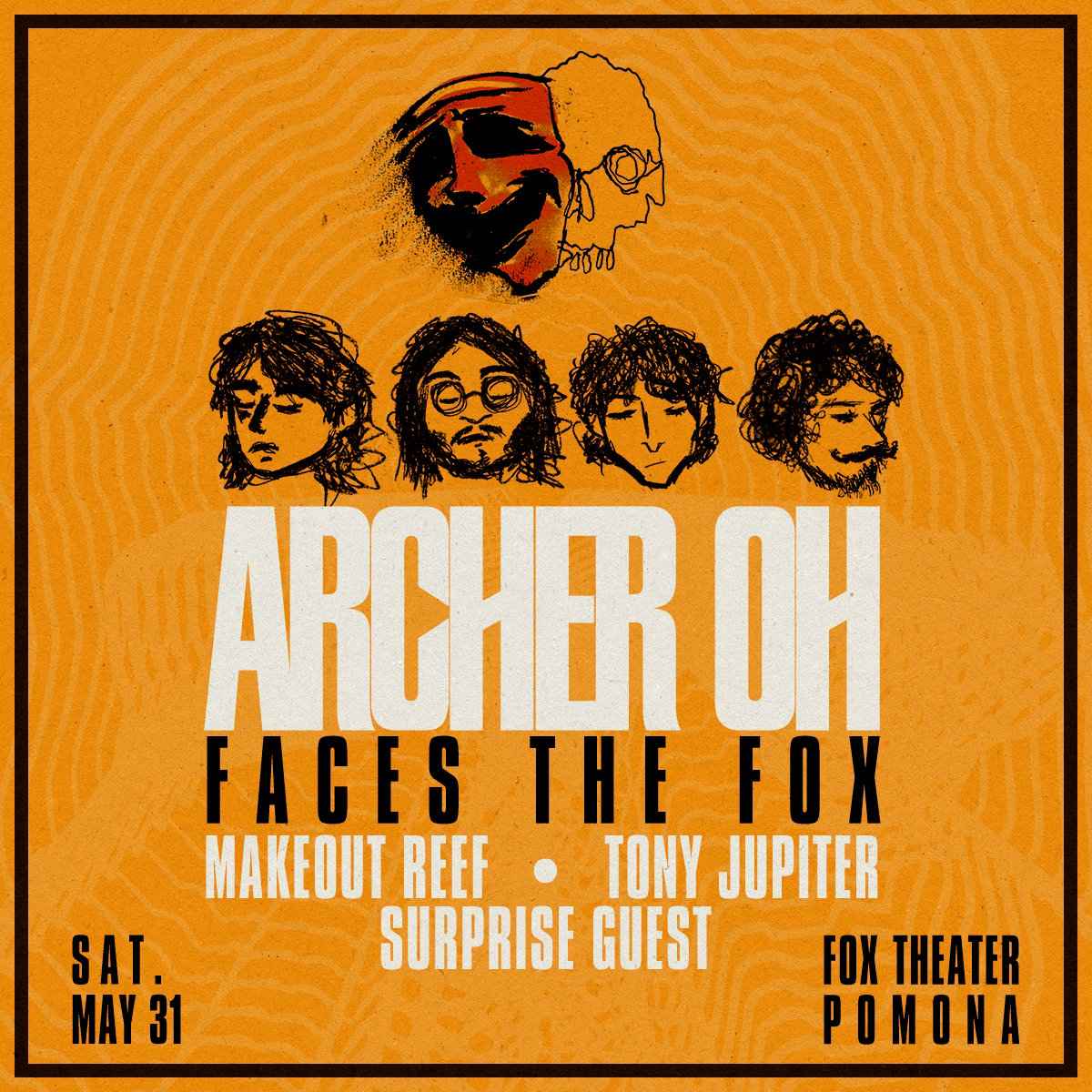 Archer Oh! w/ Tony Jupiter, Makeout Reef at Fox Theatre on Saturday, May 31, 2025