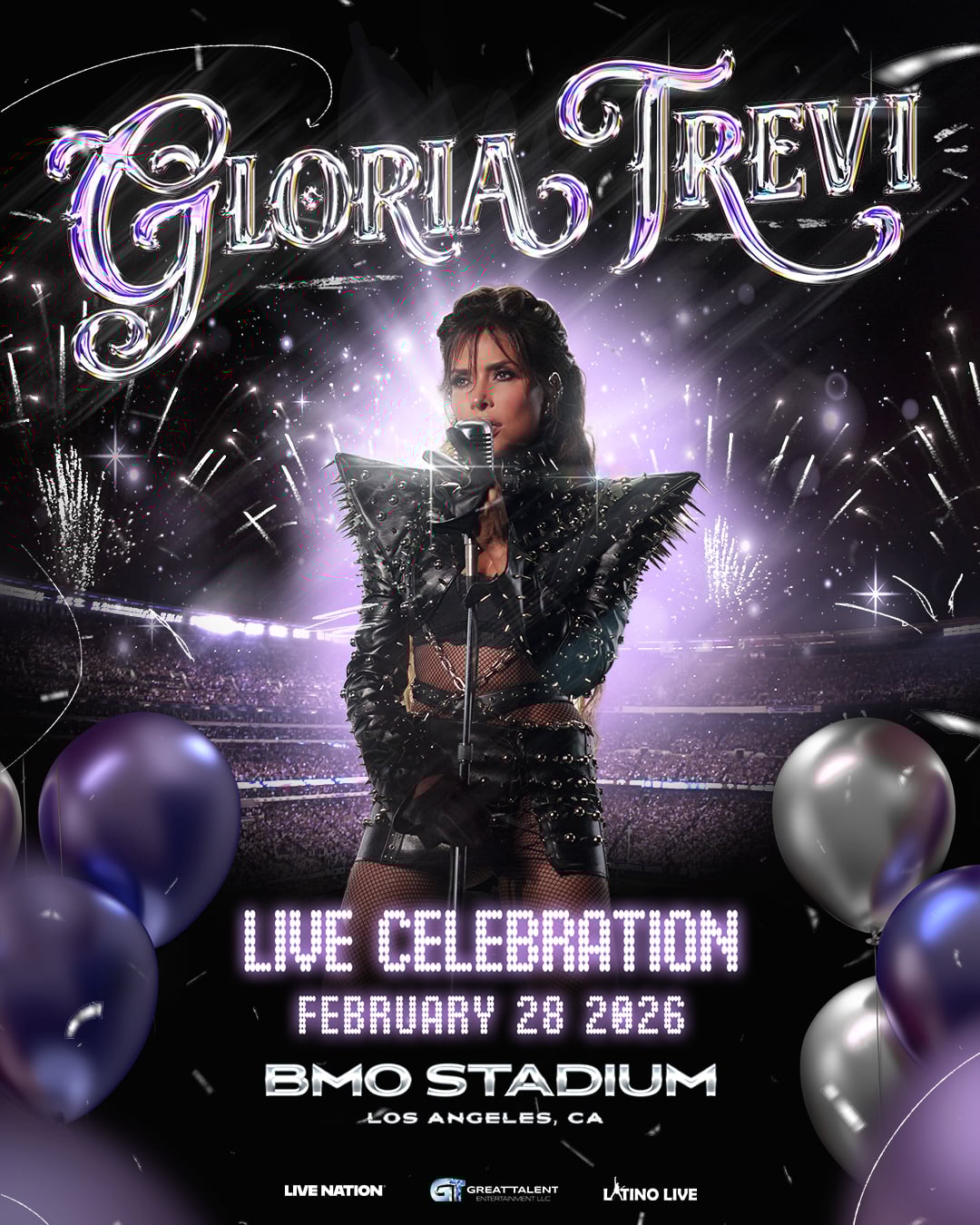 Gloria Trevi at BMO Stadium on Saturday, February 28, 2026