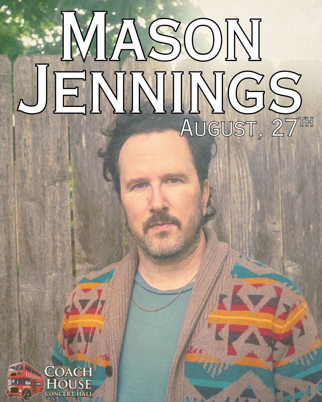 MEMBERS ONLY: Mason Jennings at The Coach House on August 27th