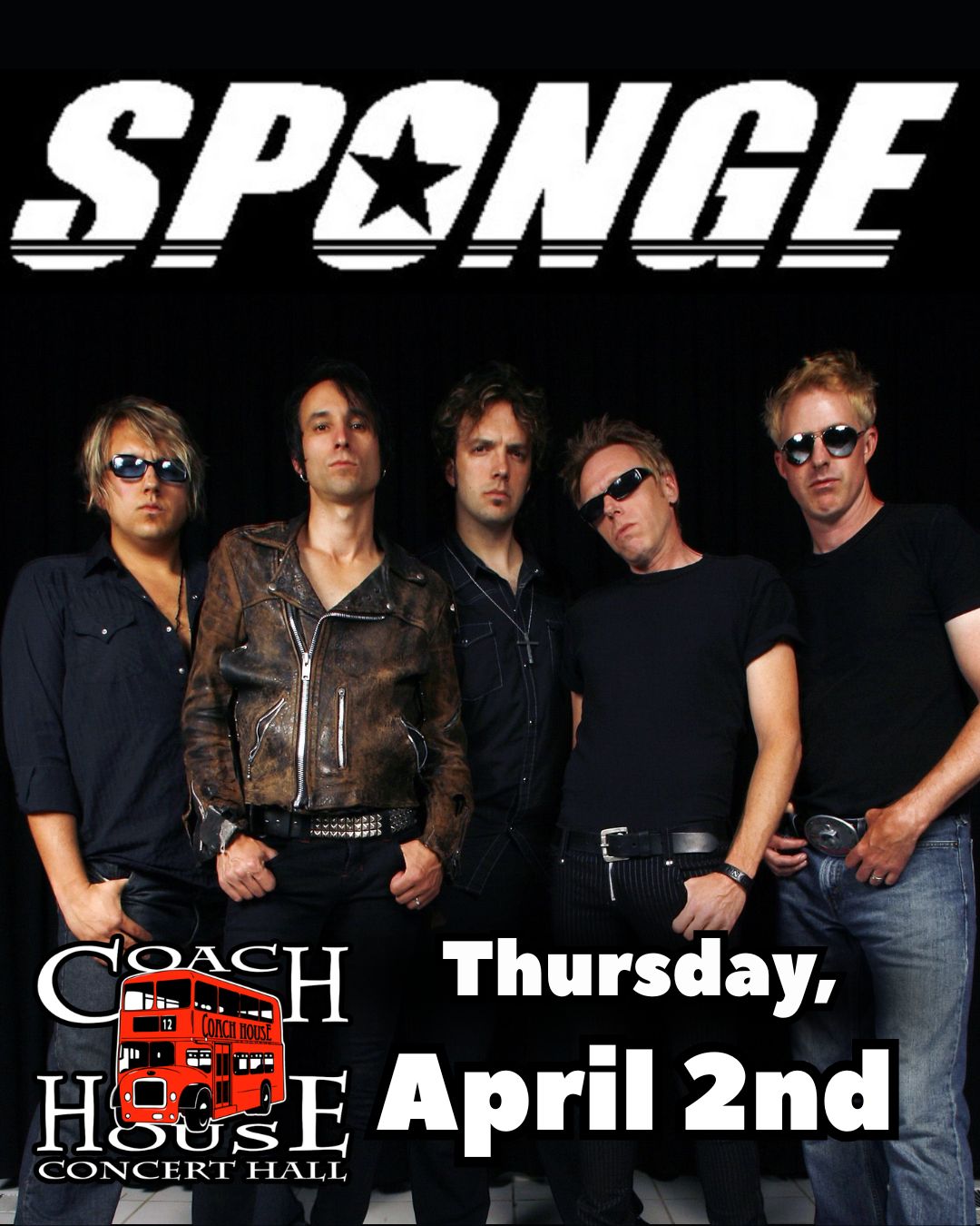 MEMBERS ONLY: Sponge at The Coach House on April 2
