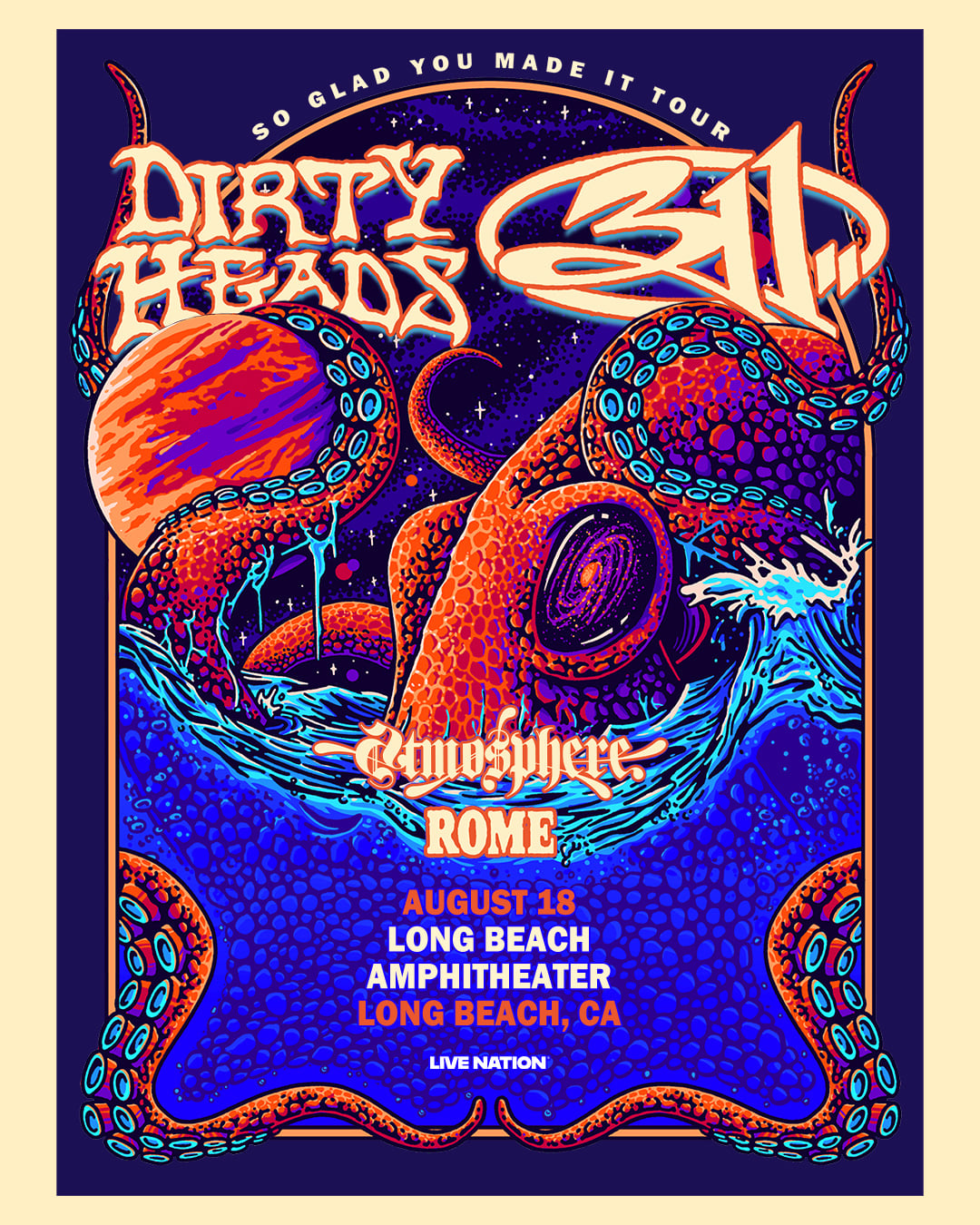 MEMBERS ONLY: 311 & the Dirty Heads at the Long Beach Amphitheatre on August 18