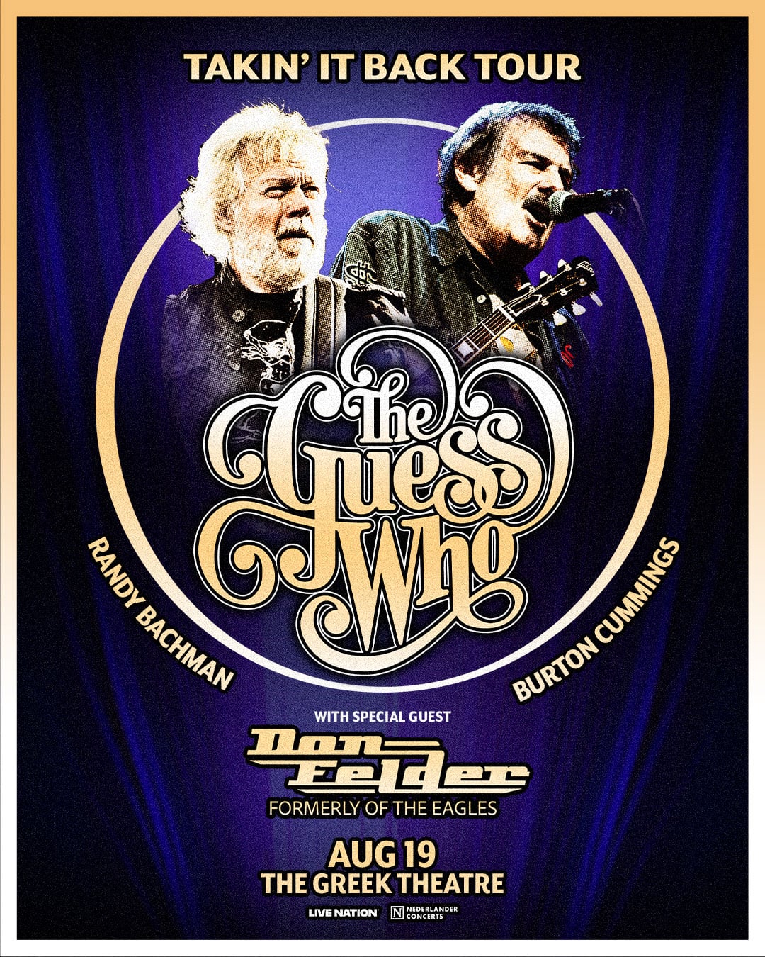 The Guess Who at Greek Theatre on August 19th