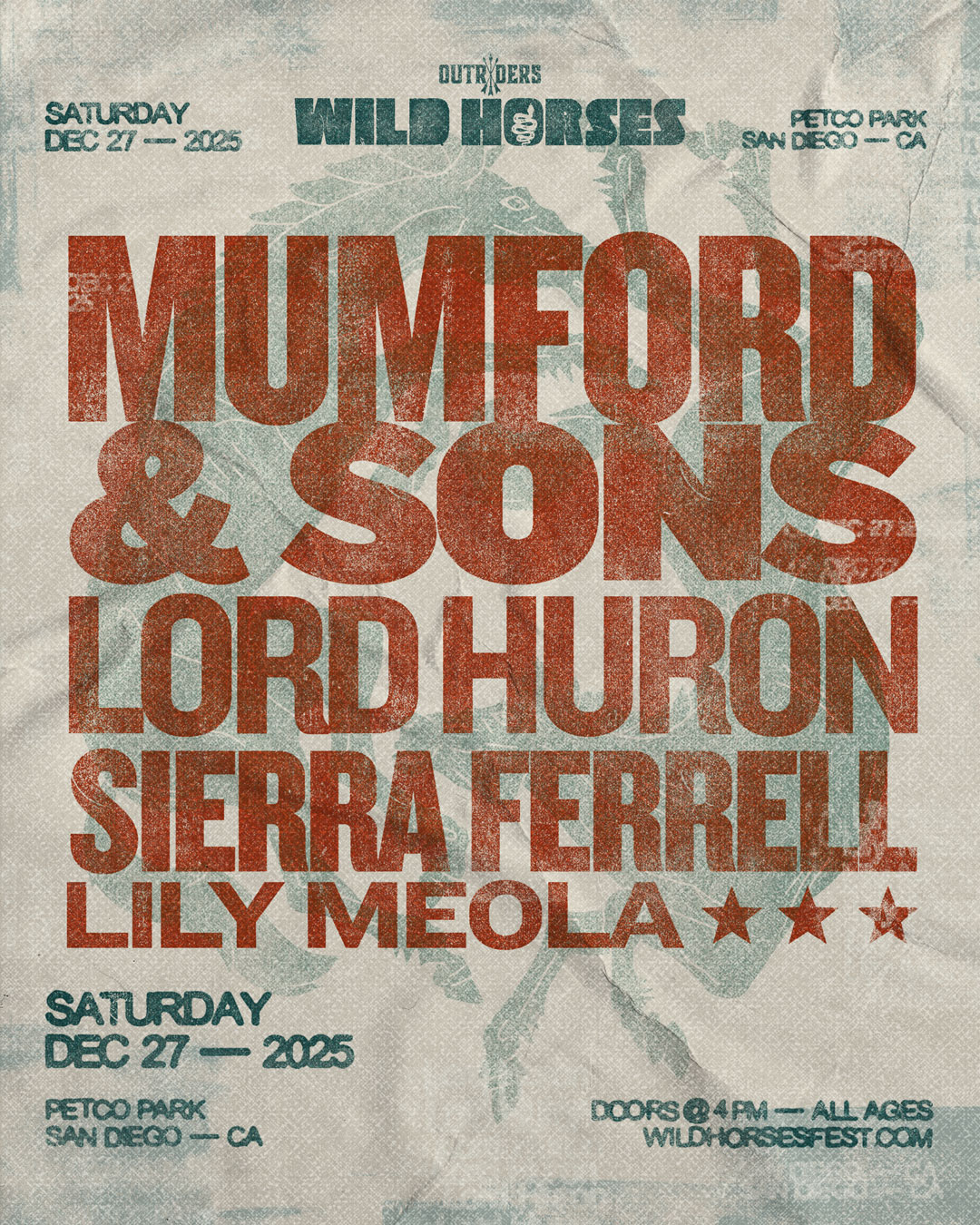 MEMBERS ONLY: Wild Horses at the Pet Co. Park in San Diego on Saturday, December 27