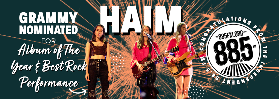 HAIM 2021 GRAMMY Banner